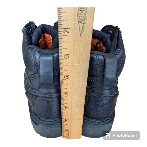 Harley-Davidson women's black leather boots Motorcycle booties Size 6 moto boots - Picture 11 of 16